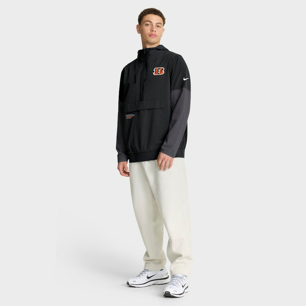 Sideline Anorak Half-Zip Hoodie Jacket - Cincinnati Bengals