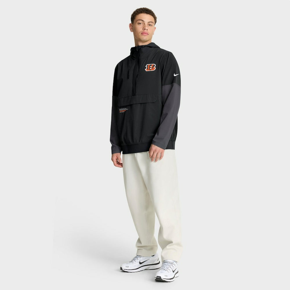 Sideline Anorak Half-Zip Hoodie Jacket - Cincinnati Bengals