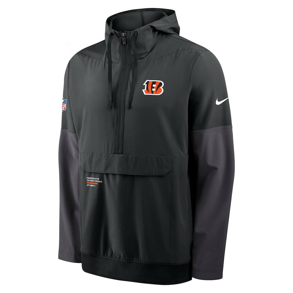 Sideline Anorak Half-Zip Hoodie Jacket - Cincinnati Bengals