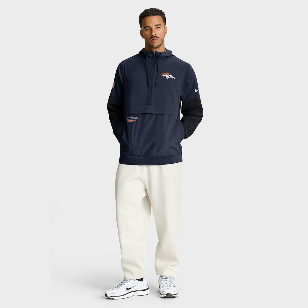 Sideline Anorak Half-Zip Hoodie Jacket - Denver Broncos
