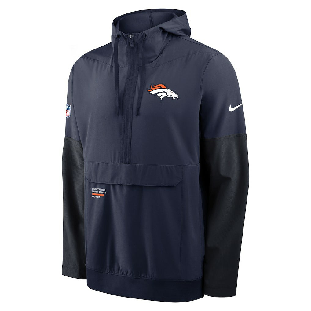 Sideline Anorak Half-Zip Hoodie Jacket - Denver Broncos