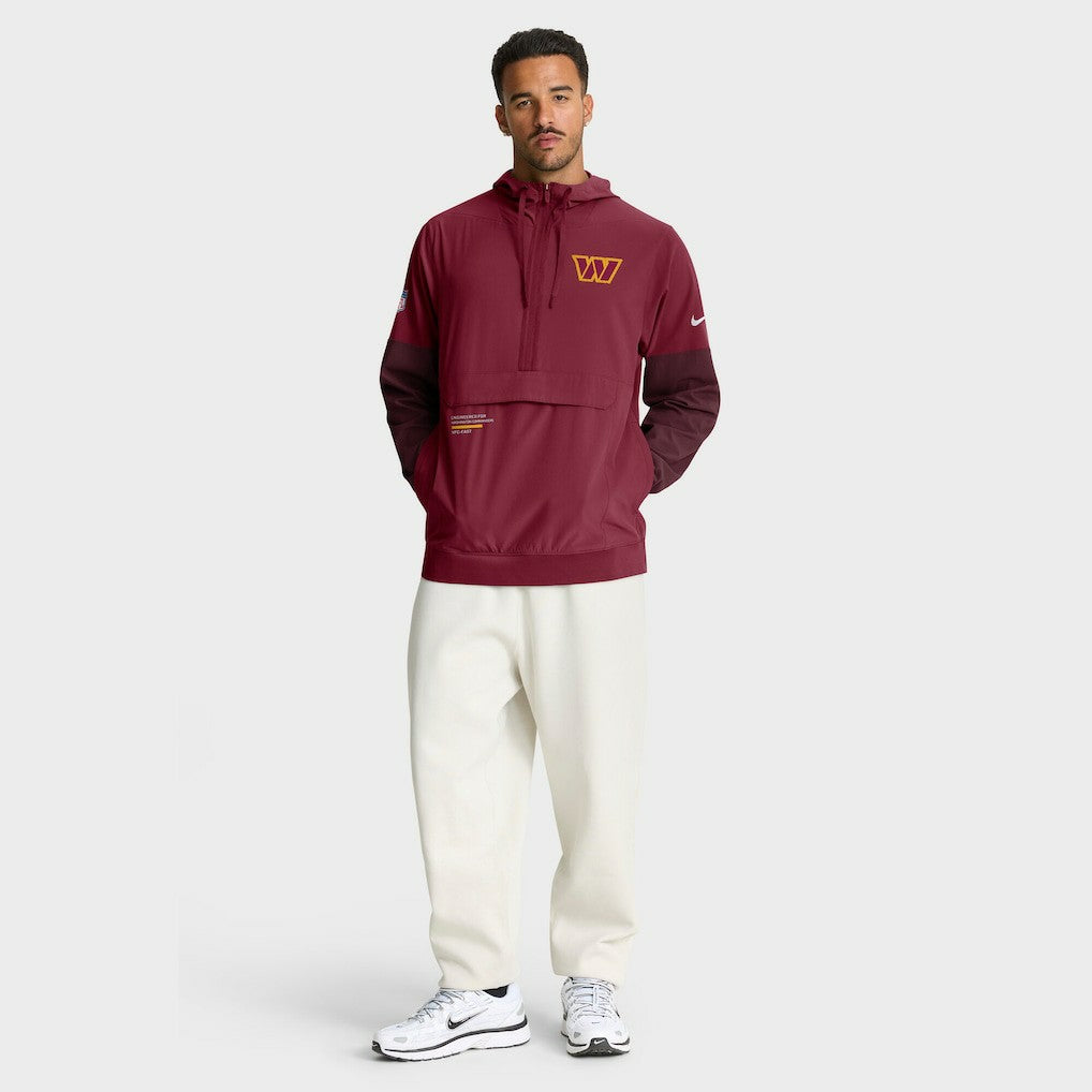 Sideline Anorak Half-Zip Hoodie Jacket - Washington Commanders