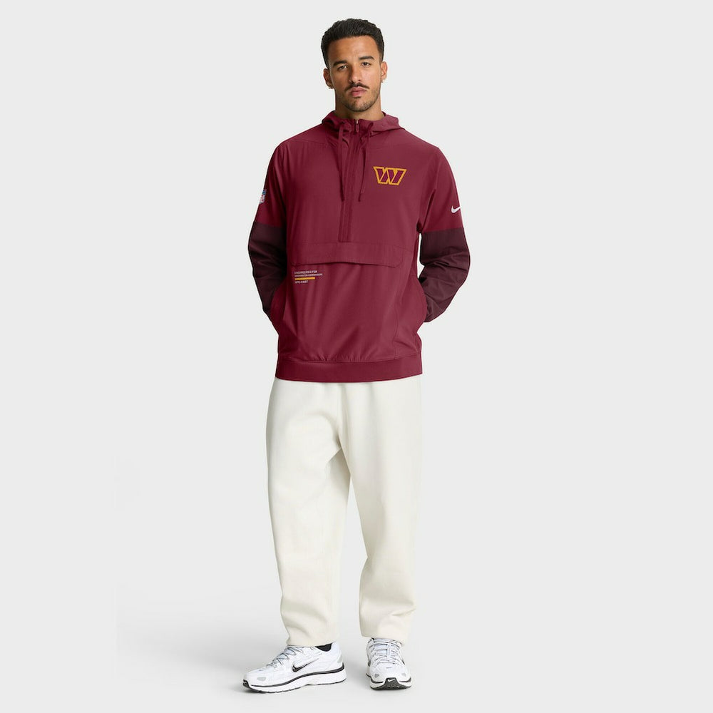 Sideline Anorak Half-Zip Hoodie Jacket - Washington Commanders