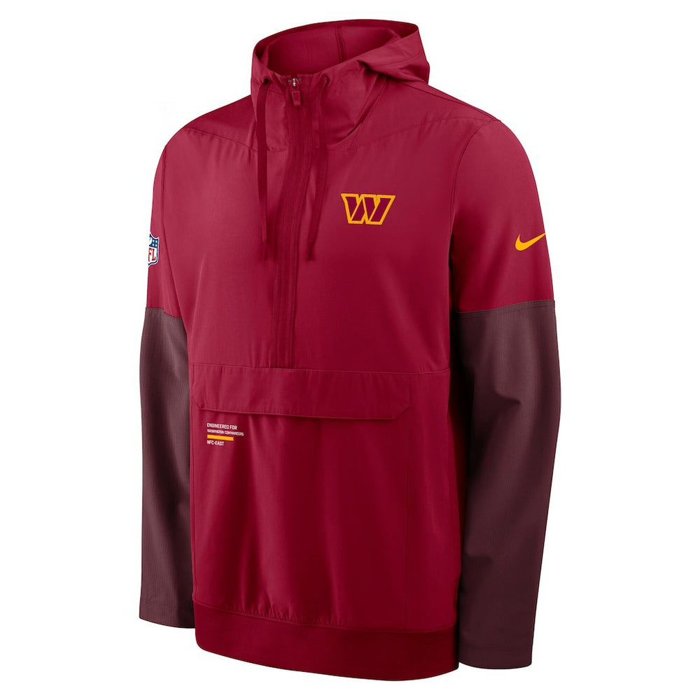 Sideline Anorak Half-Zip Hoodie Jacket - Washington Commanders