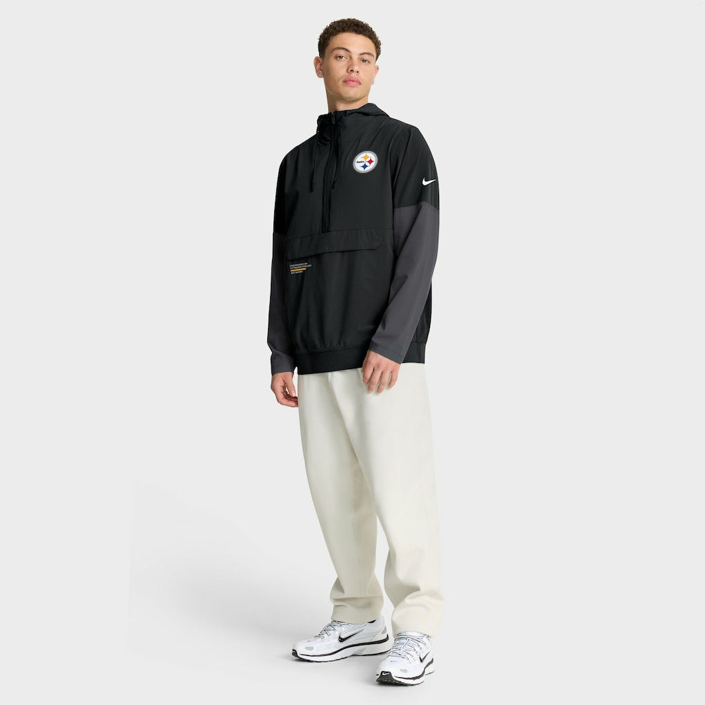Sideline Anorak Half-Zip Hoodie Jacket - Pittsburgh Steelers