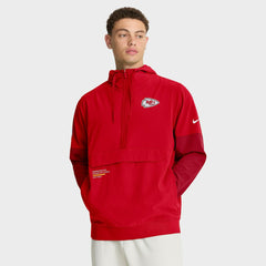 Sideline Anorak Half-Zip Hoodie Jacket - Kansas City Chiefs