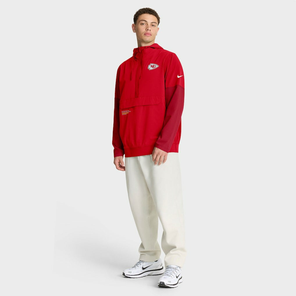 Sideline Anorak Half-Zip Hoodie Jacket - Kansas City Chiefs