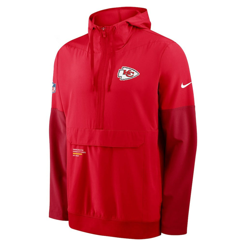 Sideline Anorak Half-Zip Hoodie Jacket - Kansas City Chiefs