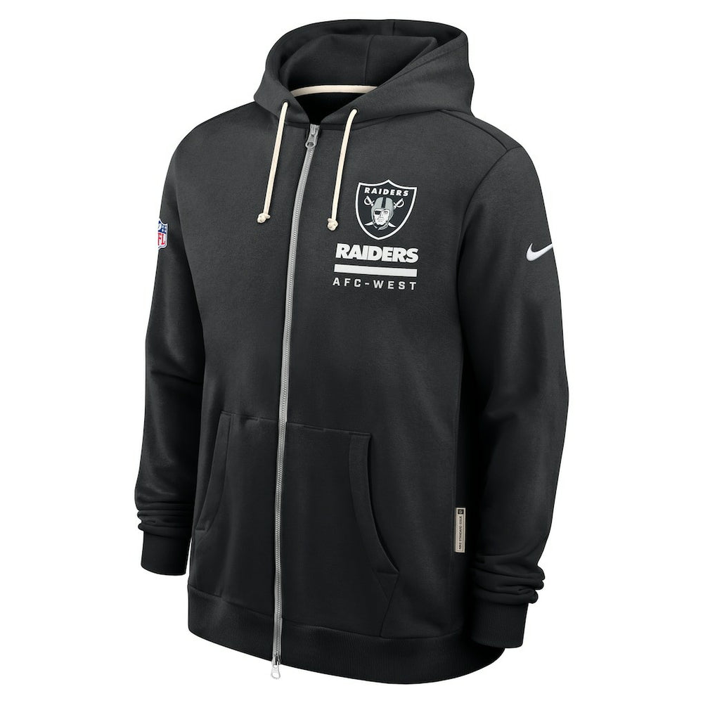 Sideline Standard Issue Utility Player Dri-FIT Full-Zip Hoodie - Las Vegas Raiders