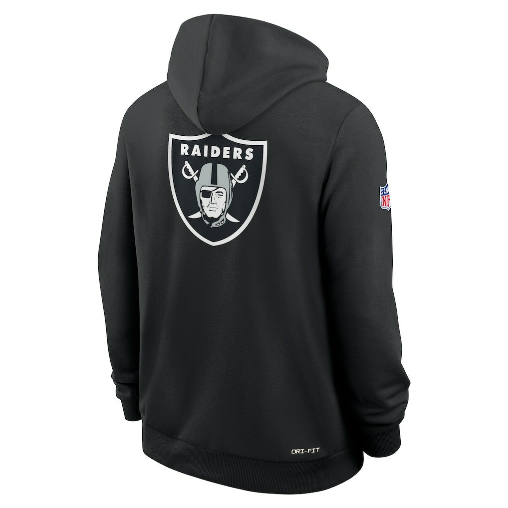 Sideline Standard Issue Utility Player Dri-FIT Full-Zip Hoodie - Las Vegas Raiders