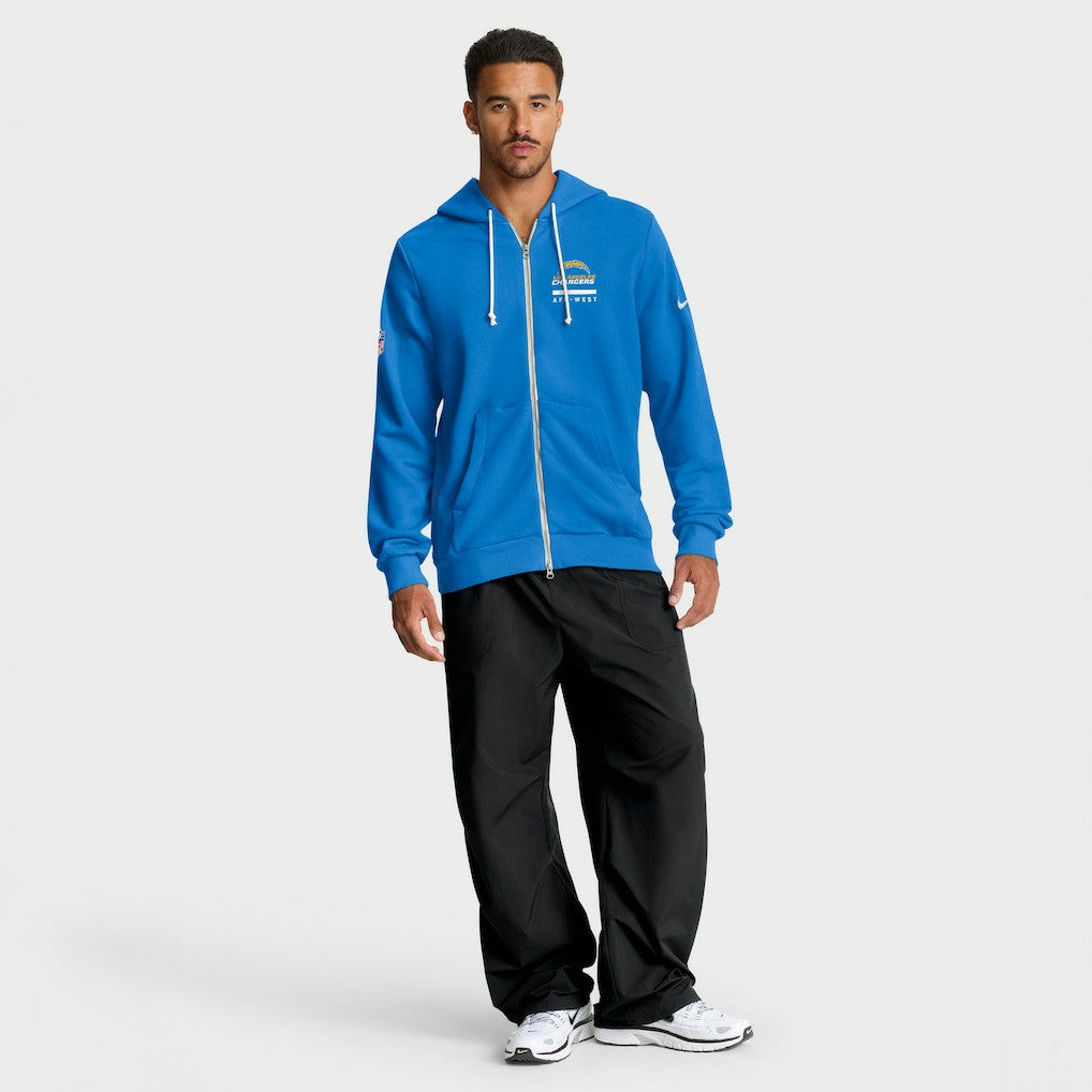 Sideline Standard Issue Utility Player Dri-FIT Full-Zip Hoodie - Los Angeles Chargers