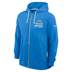 Sideline Standard Issue Utility Player Dri-FIT Full-Zip Hoodie - Los Angeles Chargers