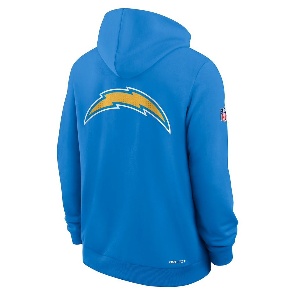 Sideline Standard Issue Utility Player Dri-FIT Full-Zip Hoodie - Los Angeles Chargers