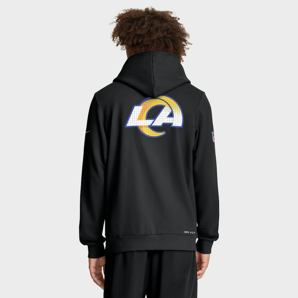 Sideline Standard Issue Utility Player Dri-FIT Full-Zip Hoodie - Los Angeles Rams