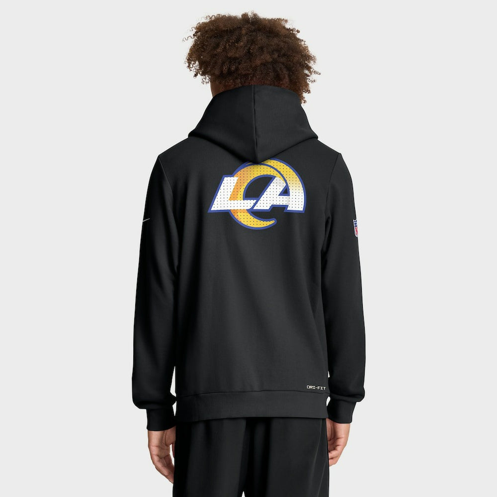 Sideline Standard Issue Utility Player Dri-FIT Full-Zip Hoodie - Los Angeles Rams