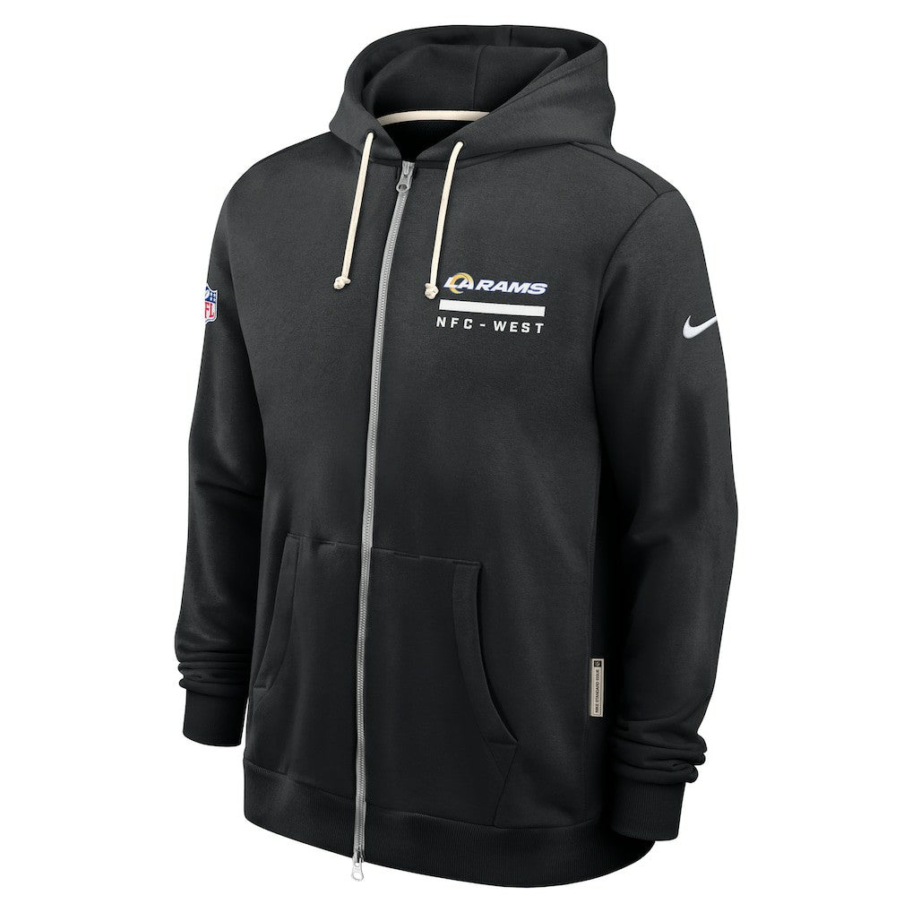 Sideline Standard Issue Utility Player Dri-FIT Full-Zip Hoodie - Los Angeles Rams