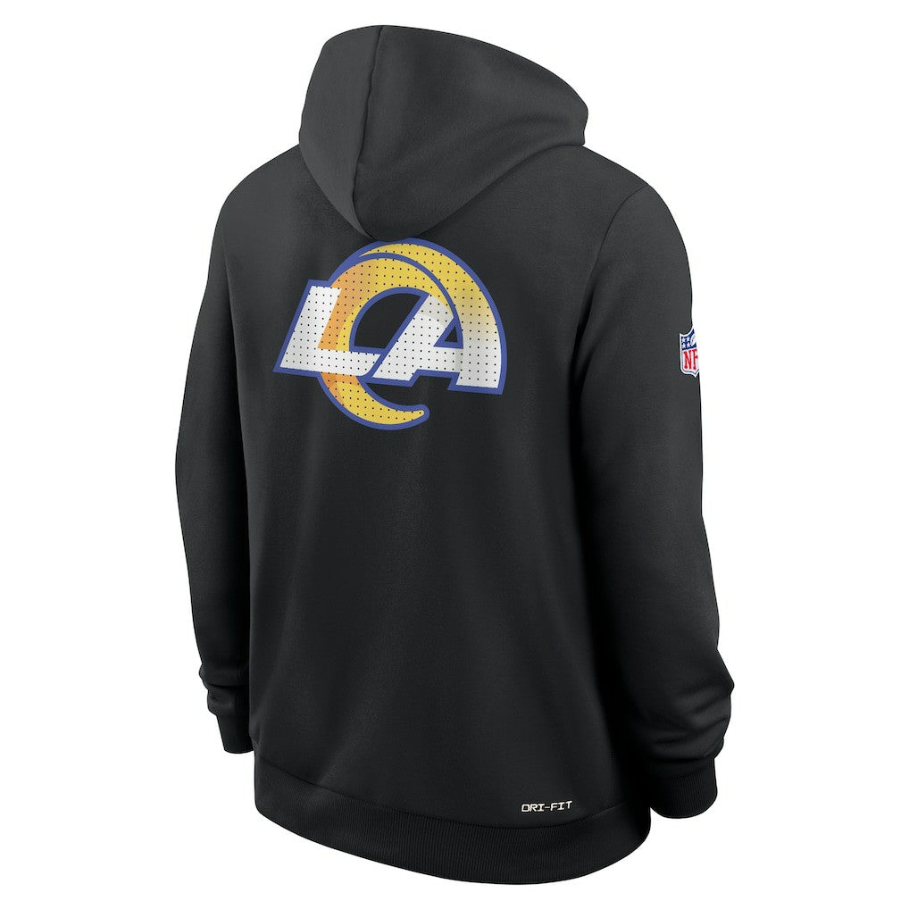 Sideline Standard Issue Utility Player Dri-FIT Full-Zip Hoodie - Los Angeles Rams