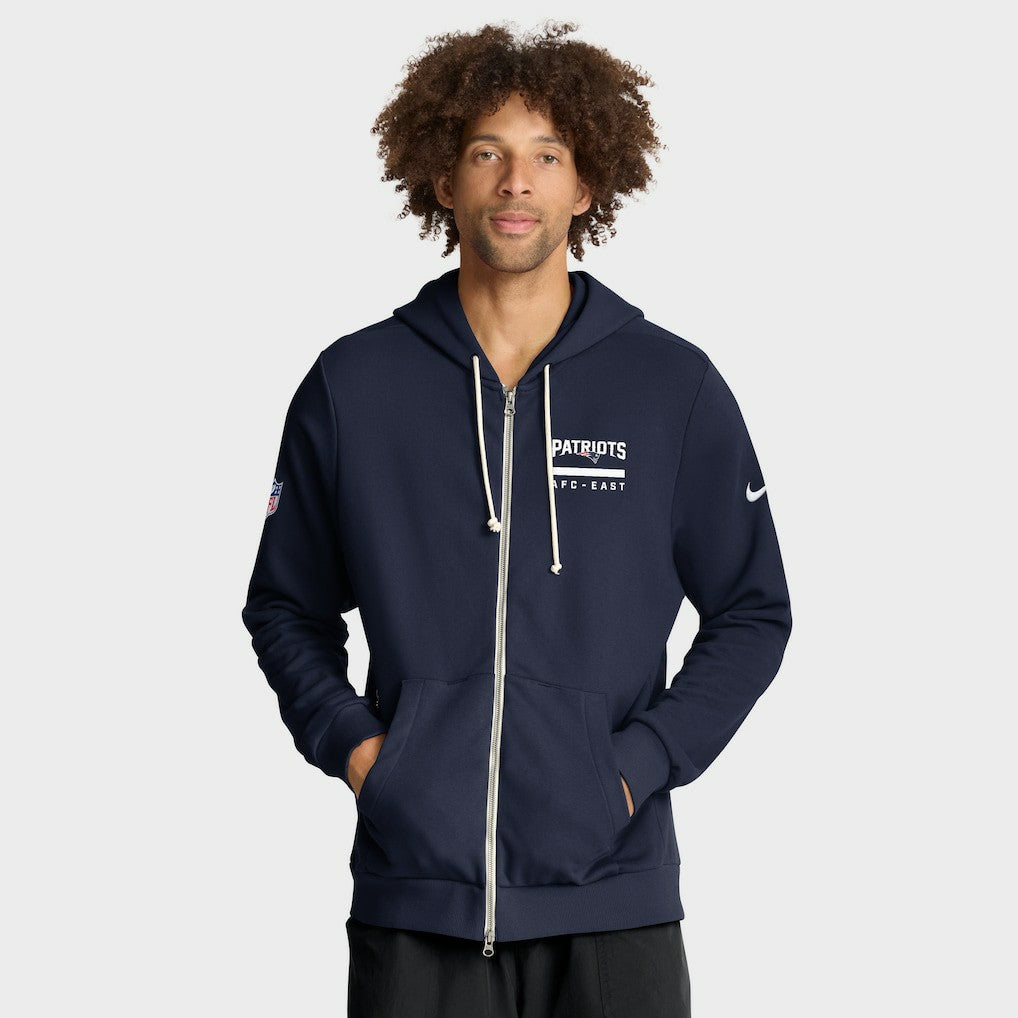 Sideline Standard Issue Utility Player Dri-FIT Full-Zip Hoodie - New England Patriots