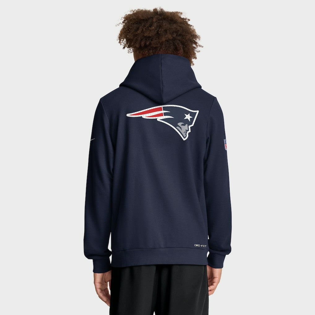Sideline Standard Issue Utility Player Dri-FIT Full-Zip Hoodie - New England Patriots