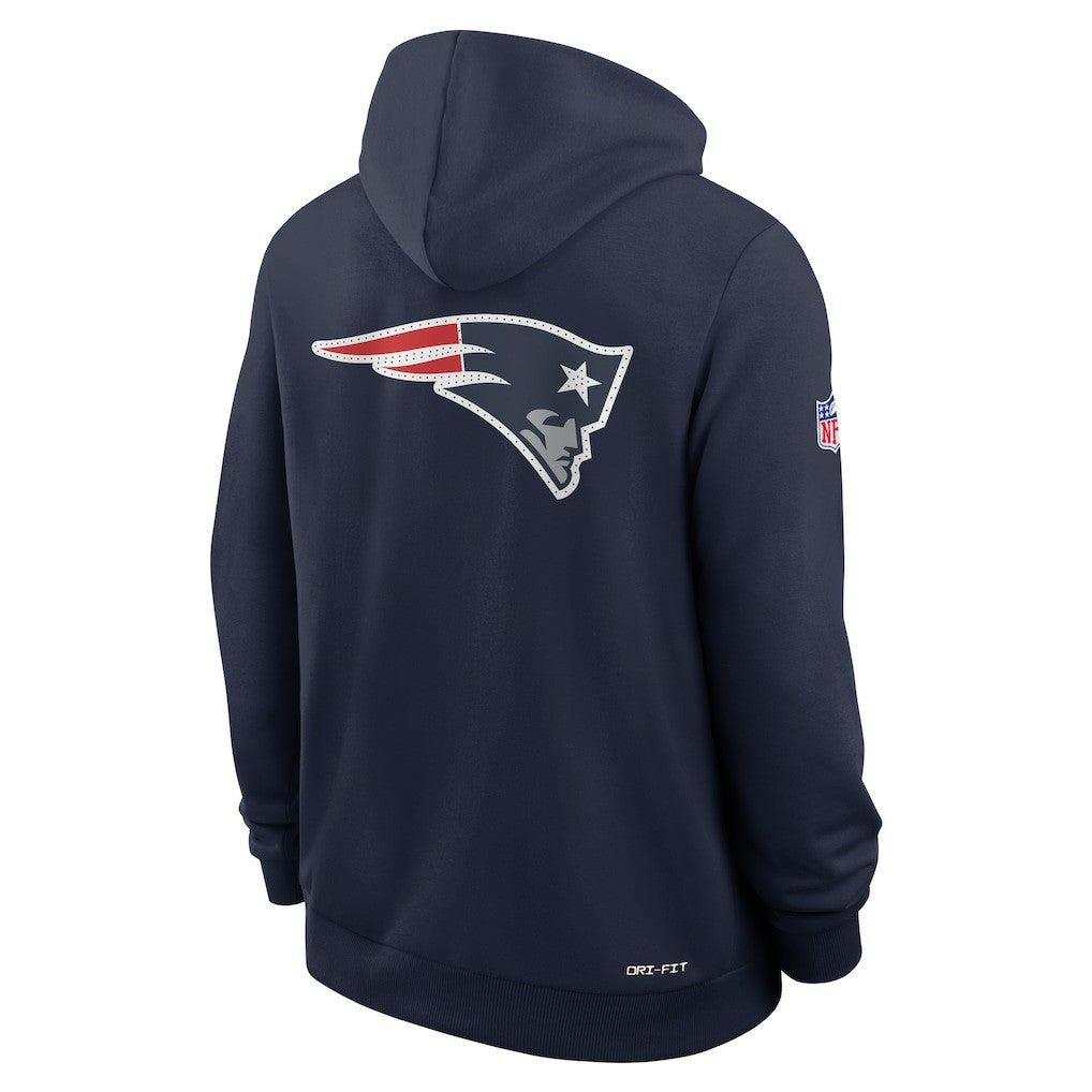 Sideline Standard Issue Utility Player Dri-FIT Full-Zip Hoodie - New England Patriots