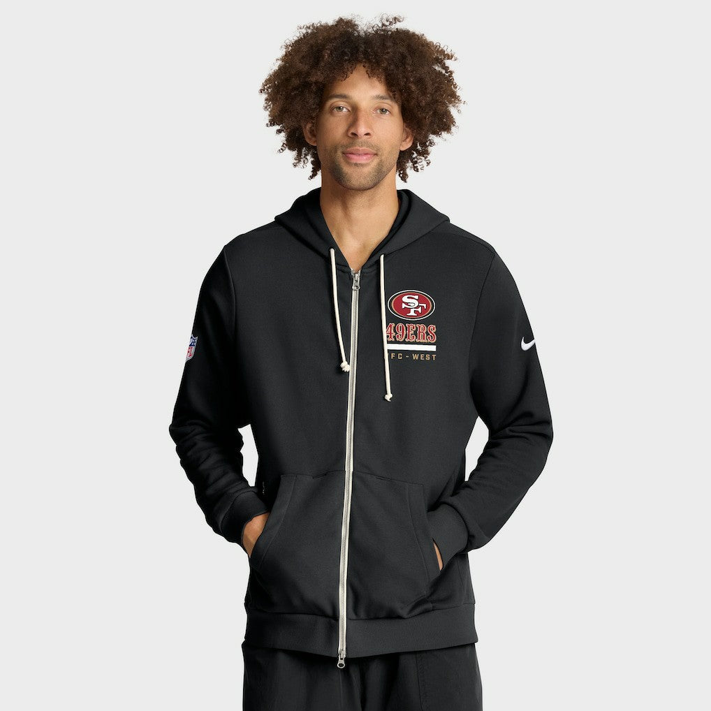 Sideline Standard Issue Utility Player Dri-FIT Full-Zip Hoodie - San Francisco 49ers