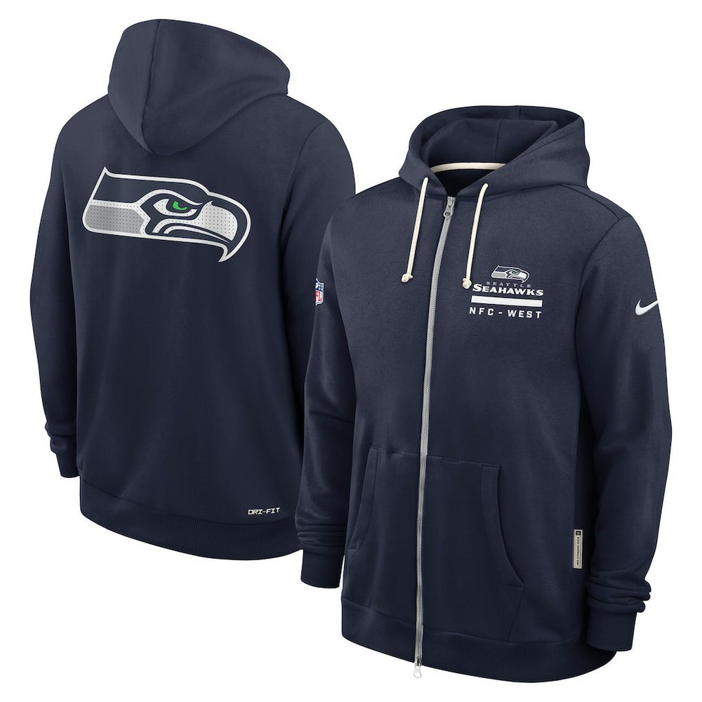 Sideline Standard Issue Utility Player Dri-FIT Full-Zip Hoodie - Seattle Seahawks