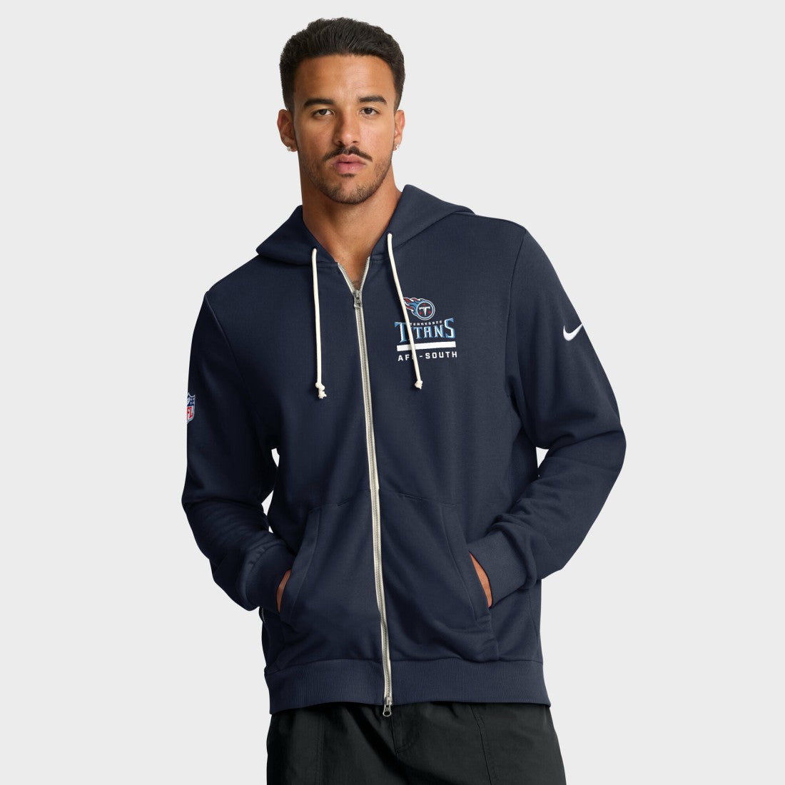 Sideline Standard Issue Utility Player Dri-FIT Full-Zip Hoodie - Tennessee Titans