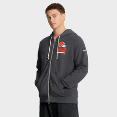 Sideline Standard Issue Utility Player Dri-FIT Full-Zip Hoodie - Cleveland Browns