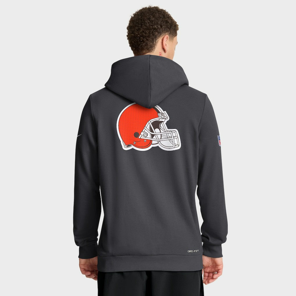 Sideline Standard Issue Utility Player Dri-FIT Full-Zip Hoodie - Cleveland Browns