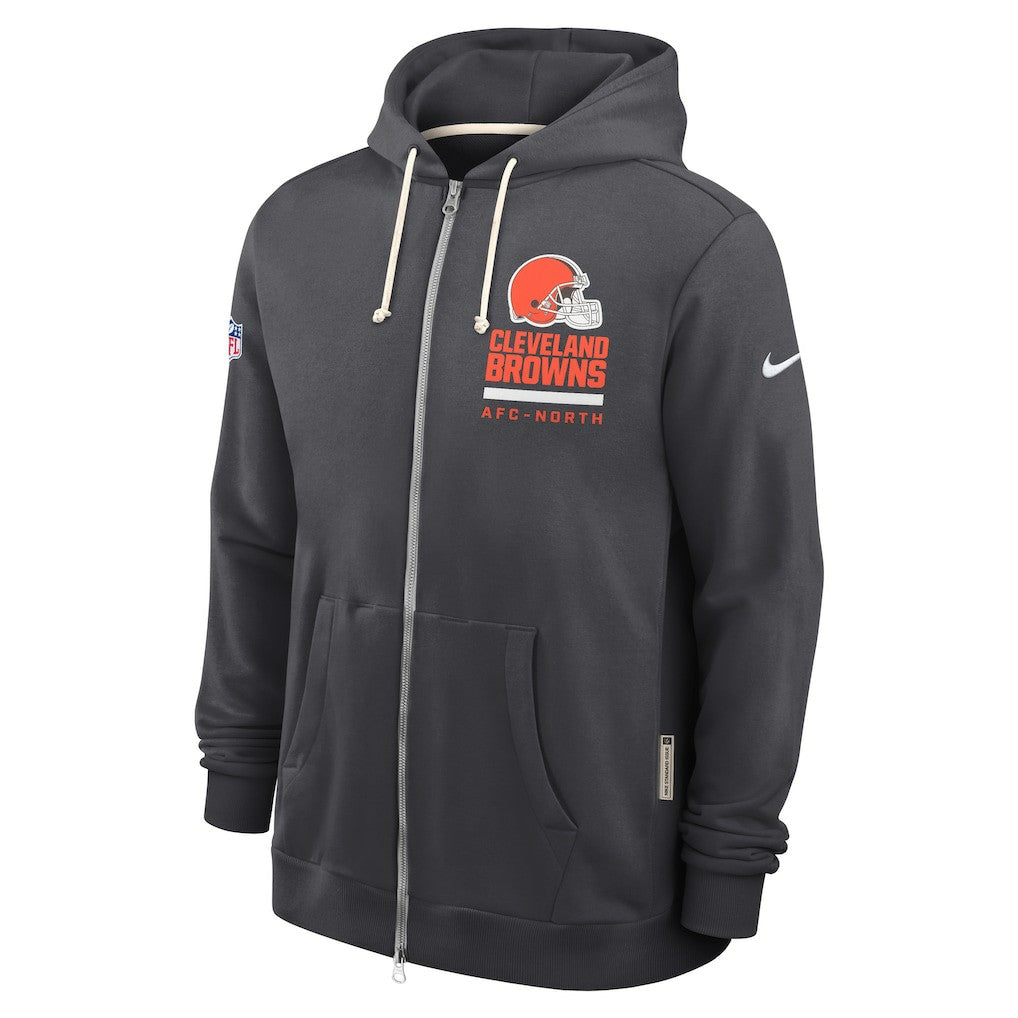 Sideline Standard Issue Utility Player Dri-FIT Full-Zip Hoodie - Cleveland Browns