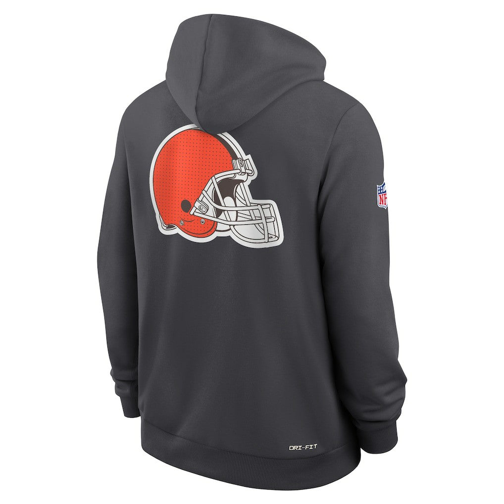 Sideline Standard Issue Utility Player Dri-FIT Full-Zip Hoodie - Cleveland Browns