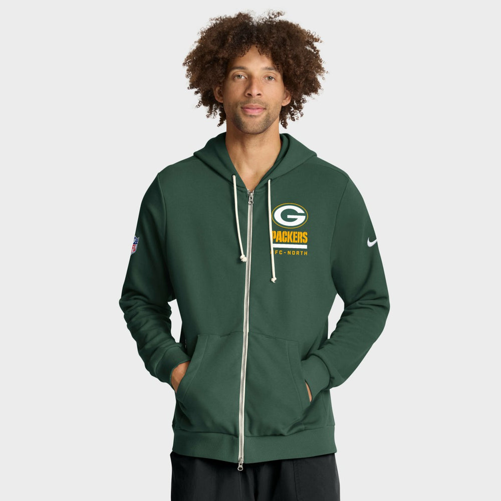 Sideline Standard Issue Utility Player Dri-FIT Full-Zip Hoodie - Green Bay Packers
