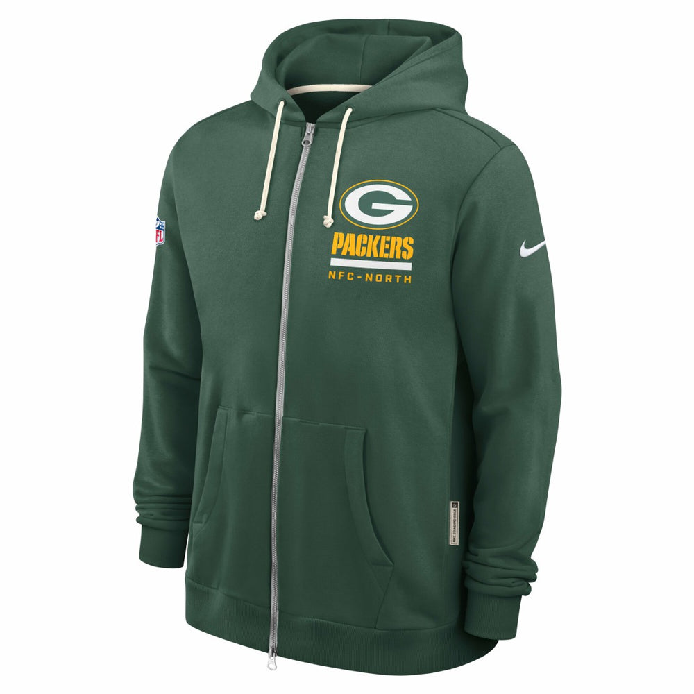 Sideline Standard Issue Utility Player Dri-FIT Full-Zip Hoodie - Green Bay Packers