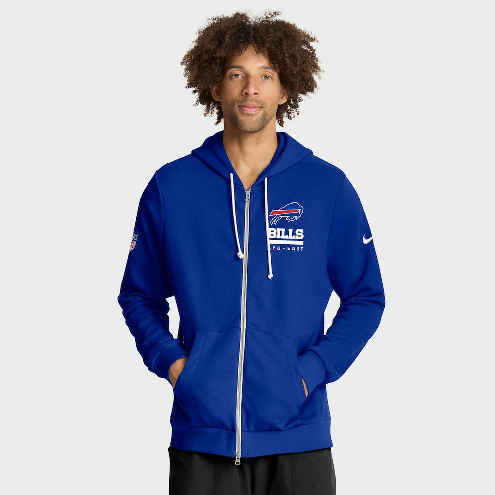 Sideline Standard Issue Utility Player Dri-FIT Full-Zip Hoodie - Buffalo Bills