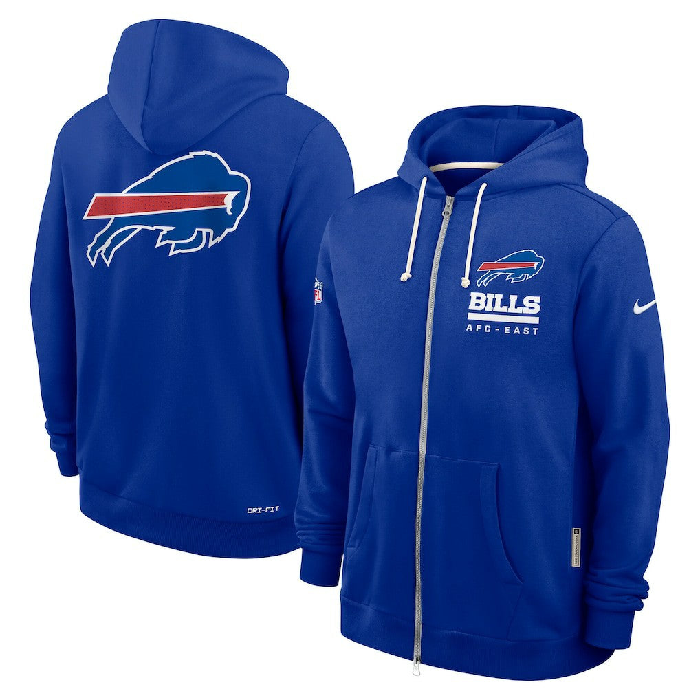 Sideline Standard Issue Utility Player Dri-FIT Full-Zip Hoodie - Buffalo Bills