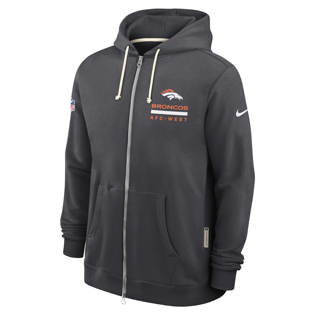 Sideline Standard Issue Utility Player Dri-FIT Full-Zip Hoodie - Denver Broncos