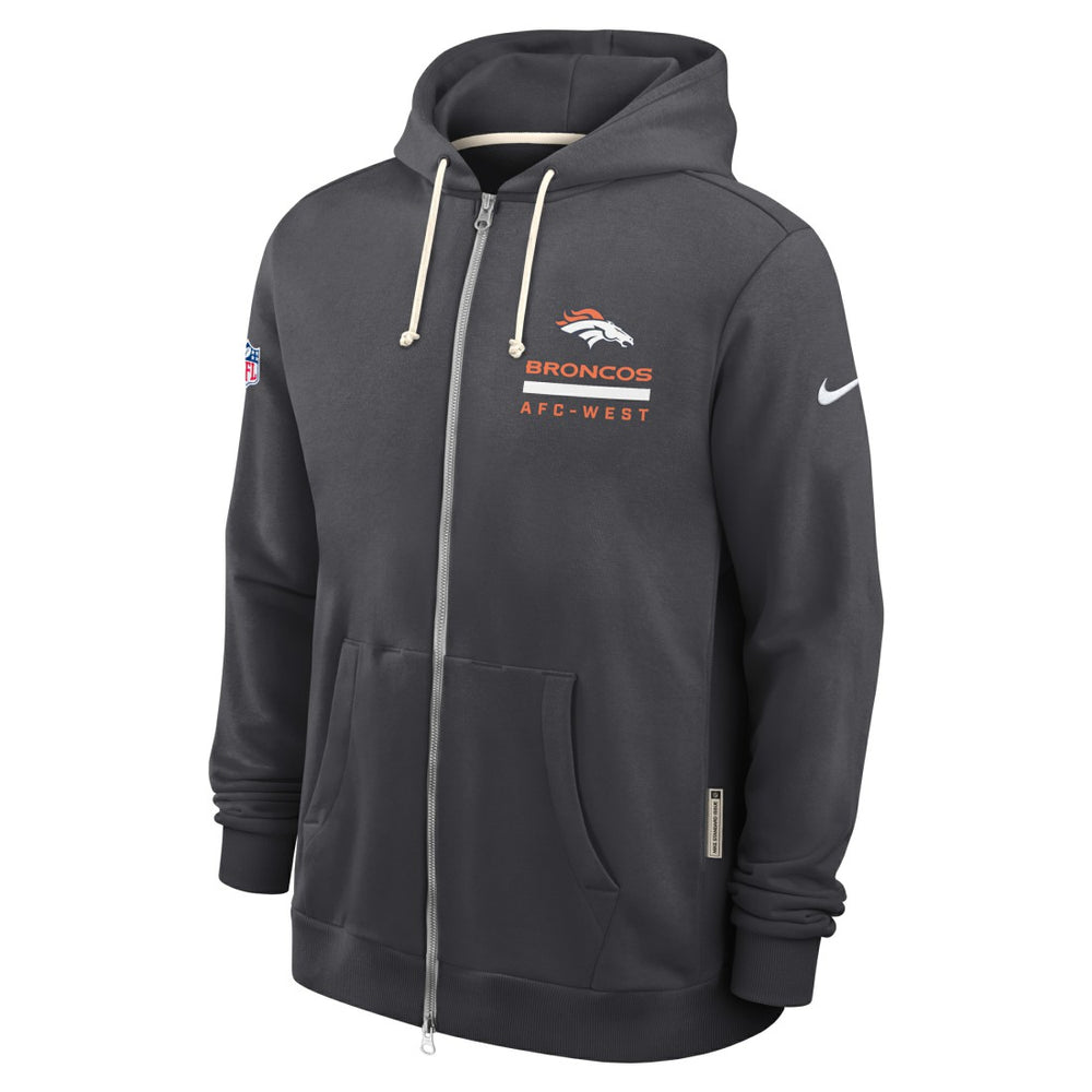 Sideline Standard Issue Utility Player Dri-FIT Full-Zip Hoodie - Denver Broncos