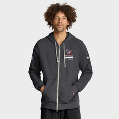 Sideline Standard Issue Utility Player Dri-FIT Full-Zip Hoodie - Houston Texans