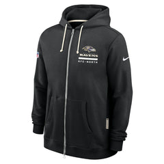 Sideline Standard Issue Utility Player Dri-FIT Full-Zip Hoodie - Baltimore Ravens