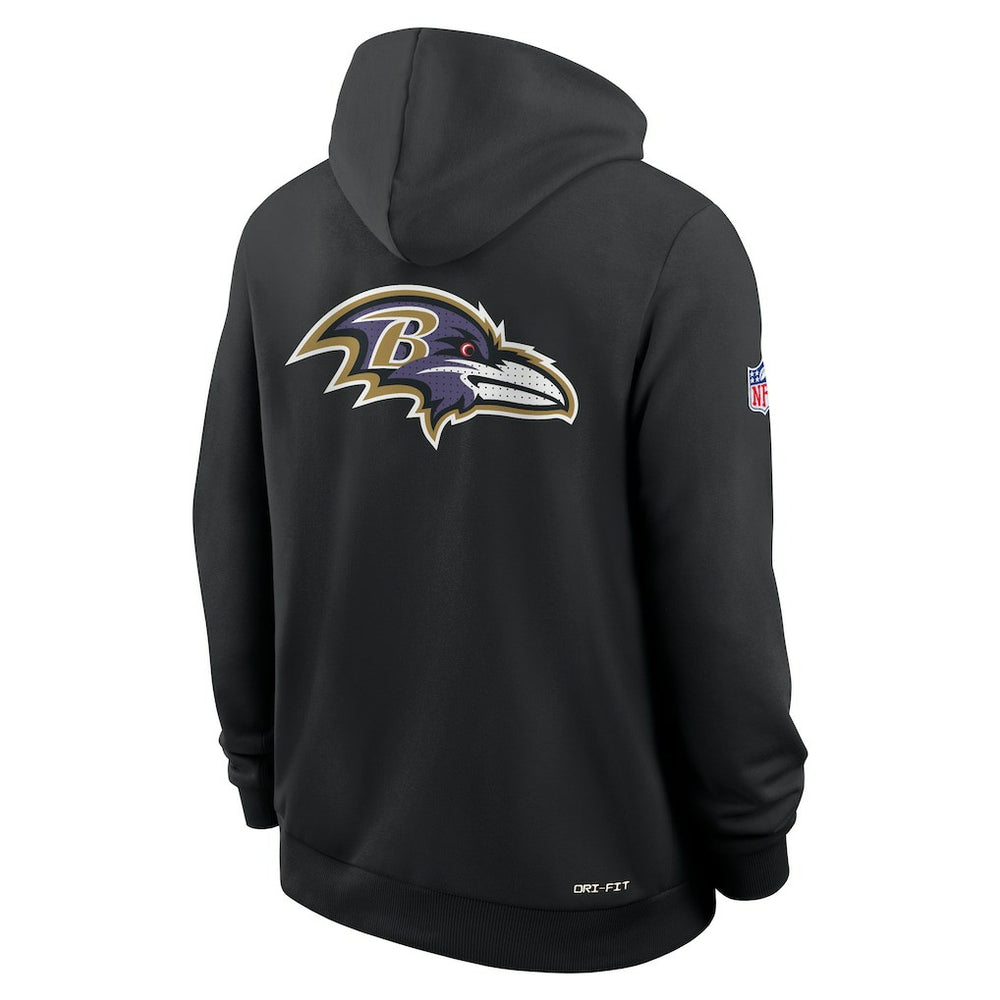 Sideline Standard Issue Utility Player Dri-FIT Full-Zip Hoodie - Baltimore Ravens