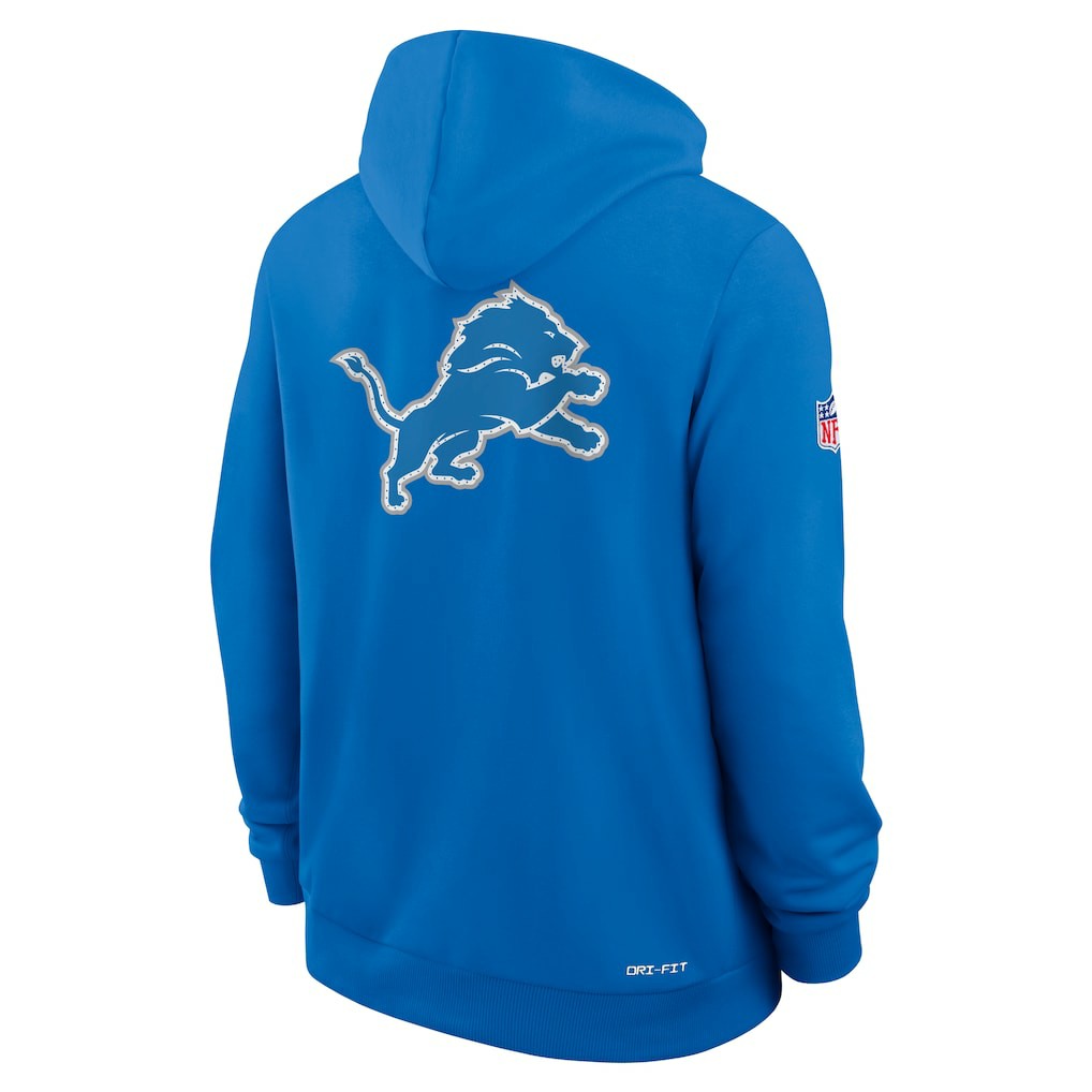 Sideline Standard Issue Utility Player Dri-FIT Full-Zip Hoodie - Detroit Lions