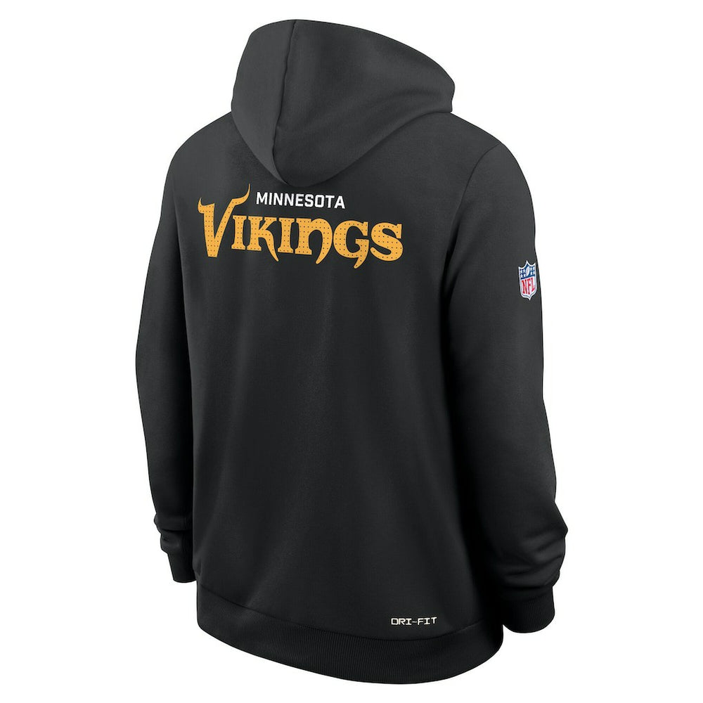 Sideline Standard Issue Initial Home Dri-FIT Hoodie - Minnesota Vikings