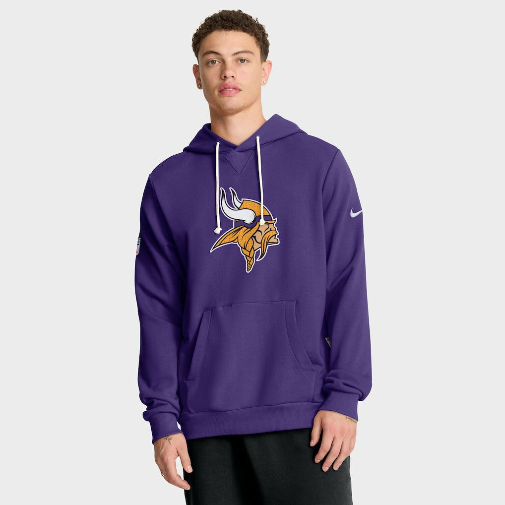 Sideline Standard Issue Initial Home Dri-FIT Hoodie - Minnesota Vikings