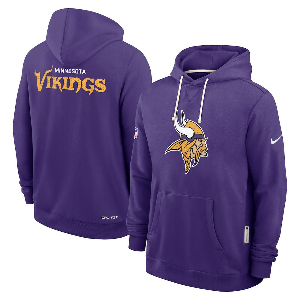 Sideline Standard Issue Initial Home Dri-FIT Hoodie - Minnesota Vikings