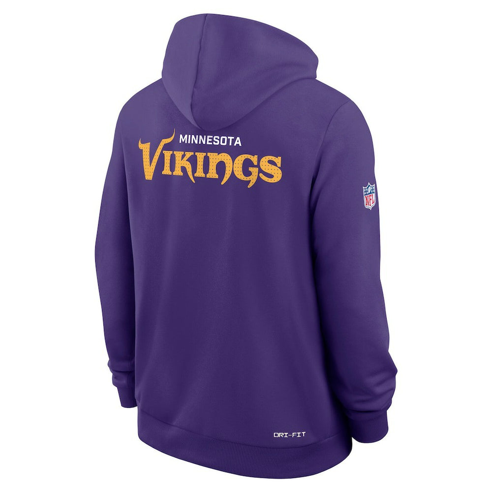 Sideline Standard Issue Initial Home Dri-FIT Hoodie - Minnesota Vikings