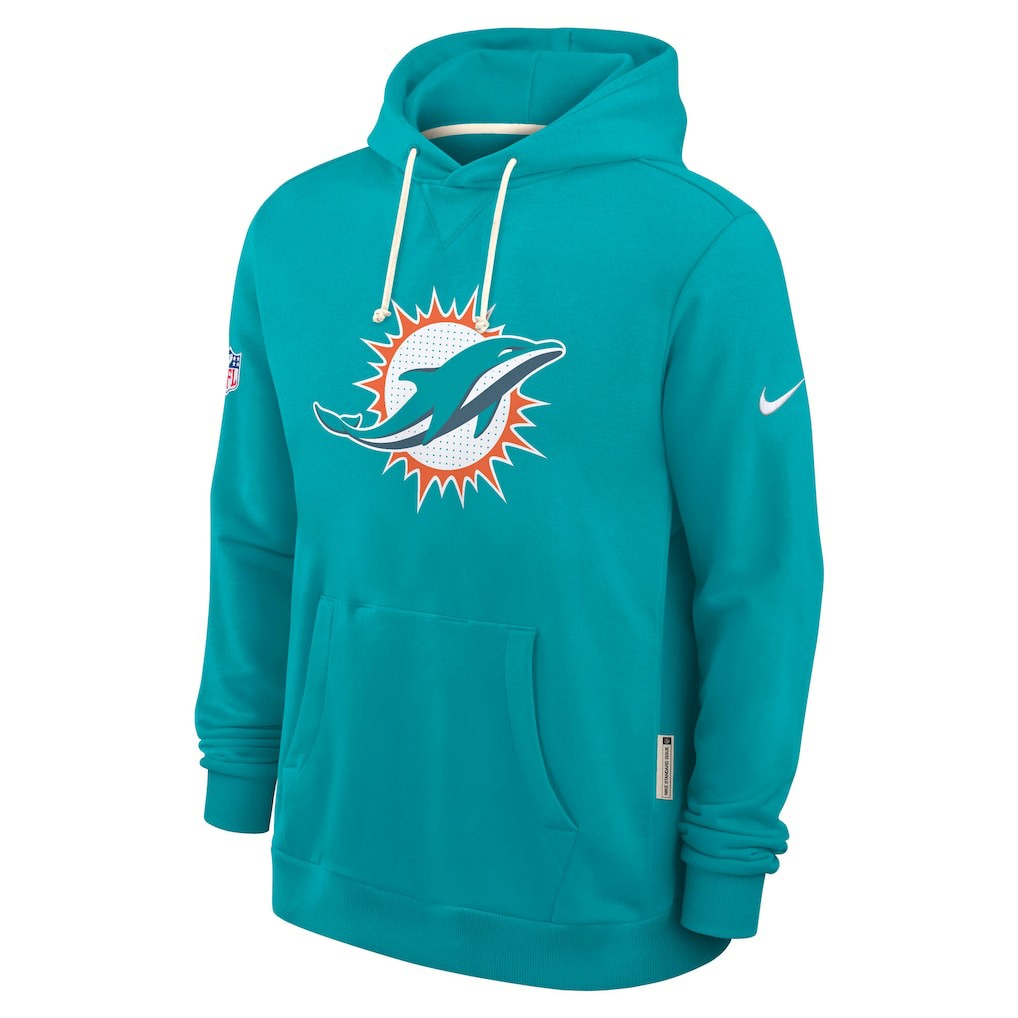 Sideline Standard Issue Initial Home Dri-FIT Hoodie - Miami Dolphins