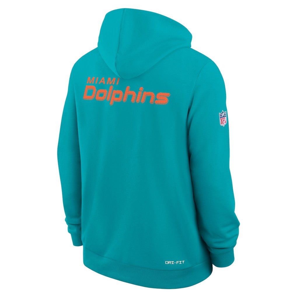 Sideline Standard Issue Initial Home Dri-FIT Hoodie - Miami Dolphins
