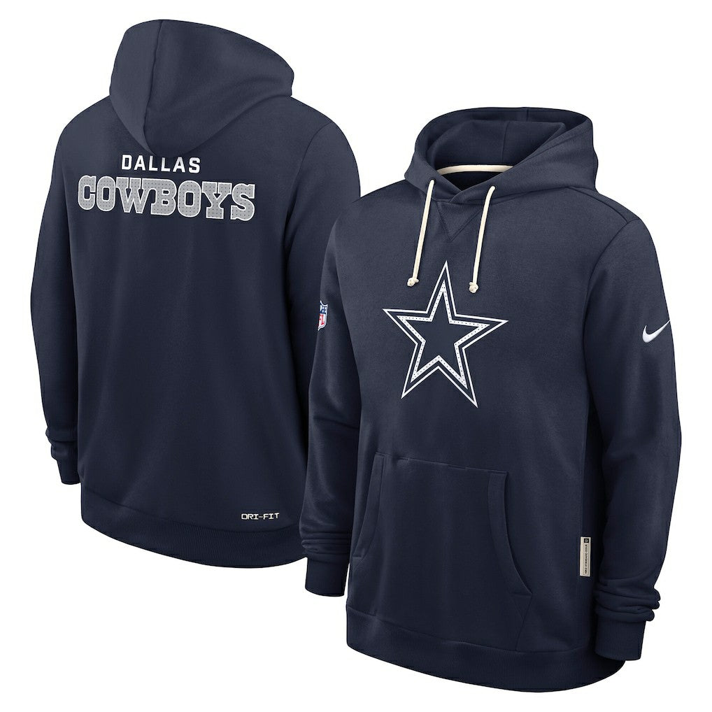 Sideline Standard Issue Initial Home Dri-FIT Hoodie - Dallas Cowboys