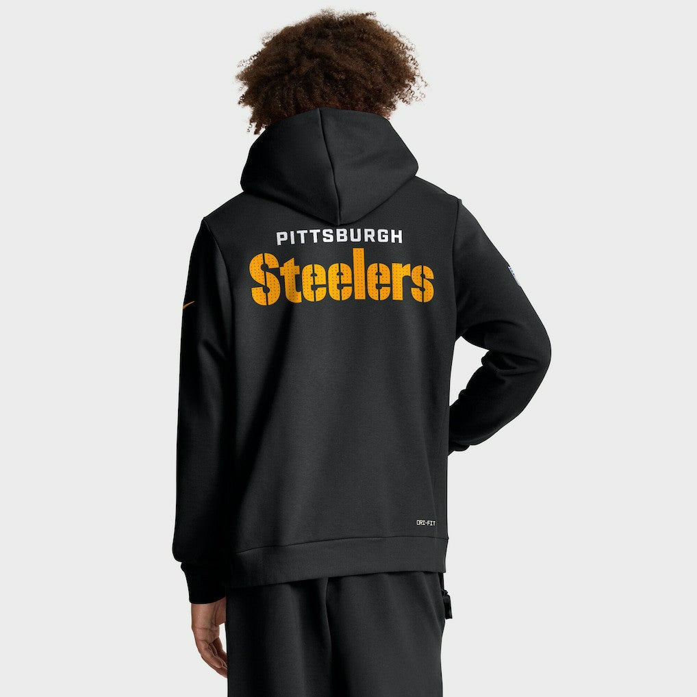 Sideline Standard Issue Initial Home Dri-FIT Hoodie - Pittsburgh Steelers