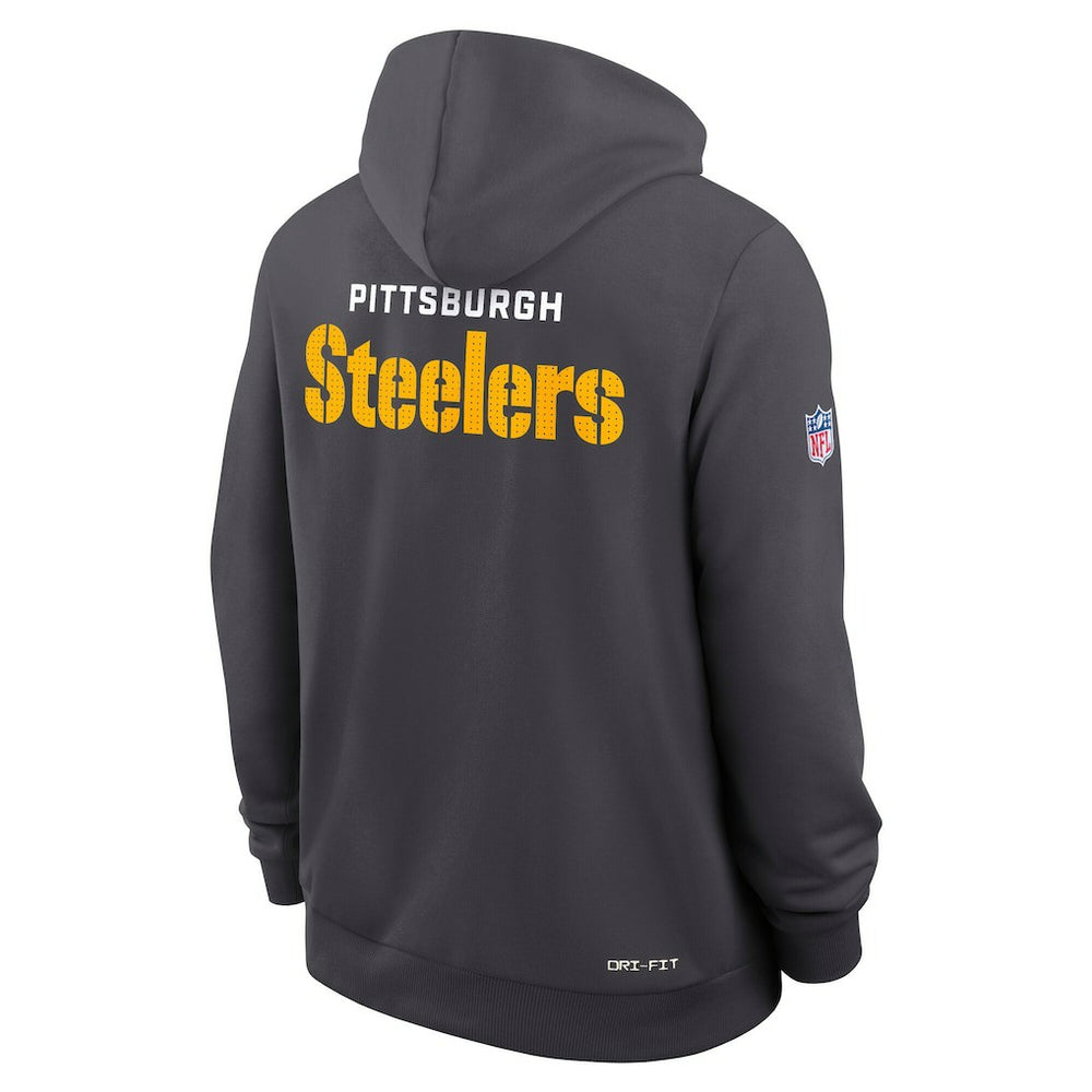 Sideline Standard Issue Initial Home Dri-FIT Hoodie - Pittsburgh Steelers